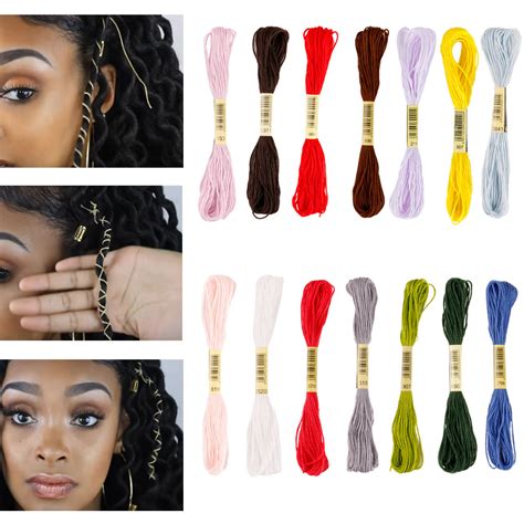 Braiding your hair takes only about two minutes of your time—and the only styling tools you need are a brush and a hair band. 7PC Set Multi-Color Magic Hair String For Styling Box ...