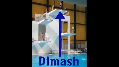 Dimash Jumping Off A 10 Meter Diving Board At The Swimming Pool ~ Ig