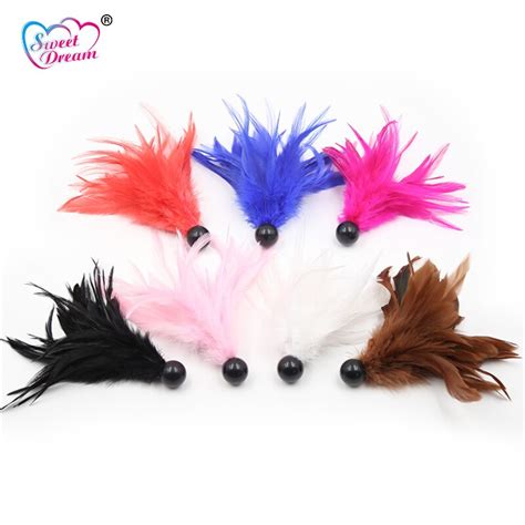 Sweet Dream Feather Anal Beads Butt Plug Artificial Tail Foreplay Flirting Adult Game Sex Toys