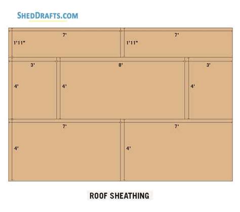 8×12 Slant Roof Utility Tool Shed Plans