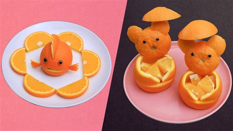 Fruit Carving Orange Beautiful Fruit Decor Ideas Youtube
