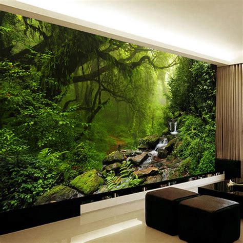 Please note that the image selection to bedroom wall mural ideas applied after all the subjective opinion of the expert. Photo Wallpaper 3D Stereo Virgin Forest Nature Landscape ...