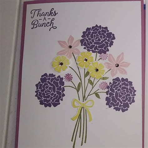 Card Using Stampin Up Beautiful Bouquet Stamps Love The Versatility Of