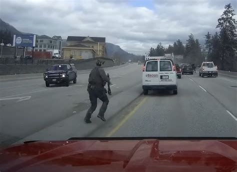 in video dramatic rcmp arrest of carjacking suspect caught on dashcam infonews thompson