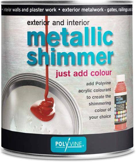 Metallic Shimmer Pearlescent Paint For Interior And Exterior 500ml