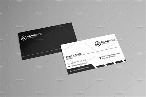 Simple Black And White Business Card Creative Daddy