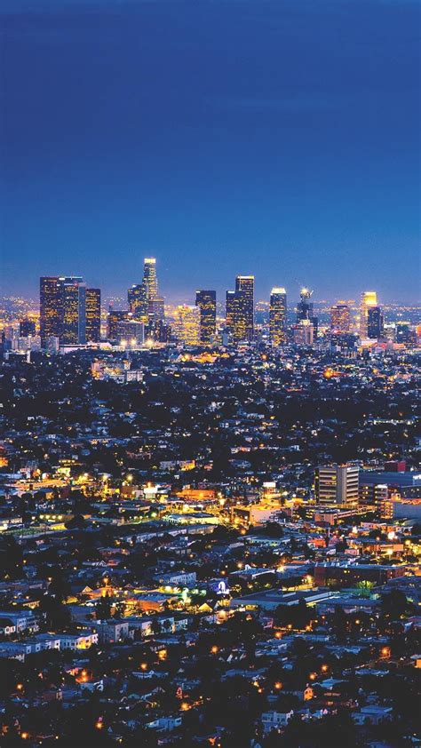 Los Angeles Skyline Wallpapers 4k Hd Los Angeles Skyline Backgrounds