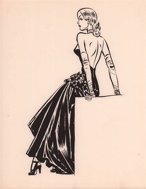 here s a character print featuring madame lynx from steve canyon milton caniff would sign and