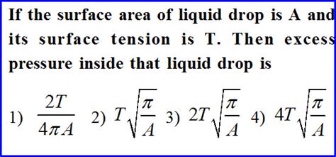 Surface Tension Problems With Solutions Two Iit Jee And Neet Physics