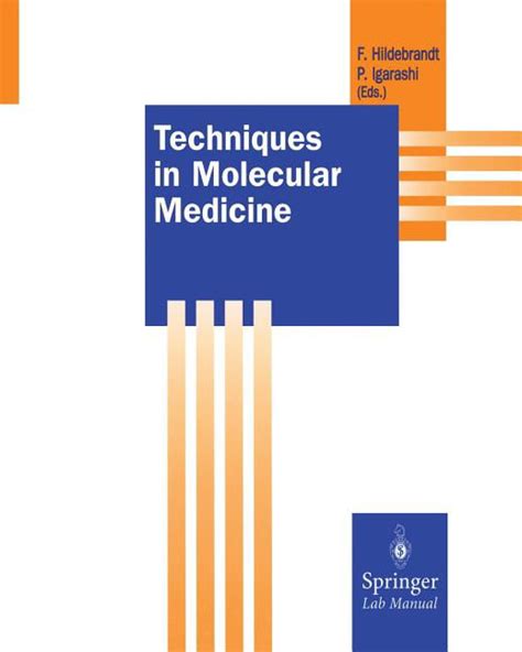 Springer Lab Manuals Techniques In Molecular Medicine Paperback