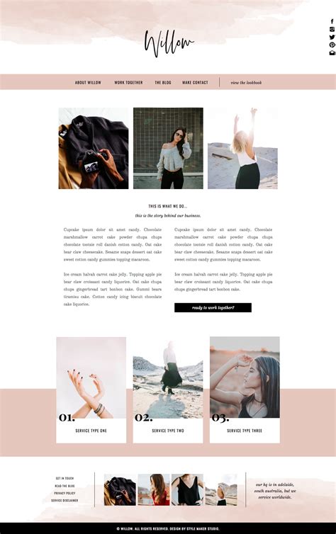 Showit Template for Bloggers, Coaching Template, Photography Template, Blog Template, Showit ...