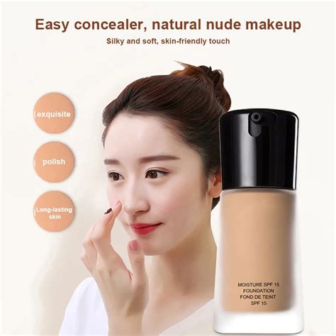 Buy 30ml Liquid Concealer Cream Natural Foundation Makeup Long Lasting Oil