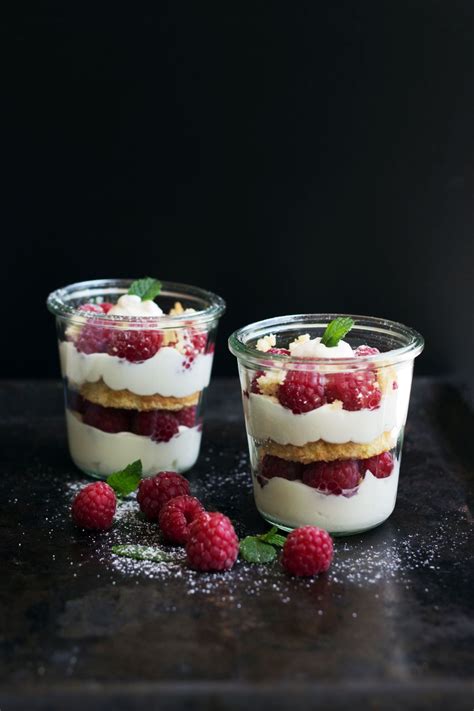 Himbeercakes im Glas