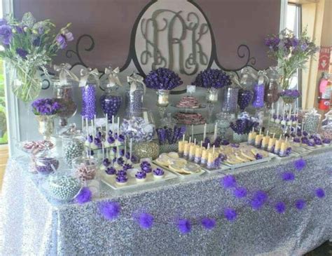 pin by ♫ ♪ on fiesta wedding candy table wedding candy purple bridal shower