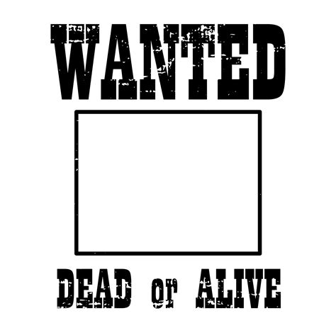 Wanted Poster Svg