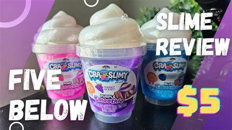 Five Below Slime Review Cra Z Slimy Smoothies Is It Worth It