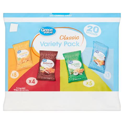 Great Value Classic Variety Pack 1 Oz 20 Count