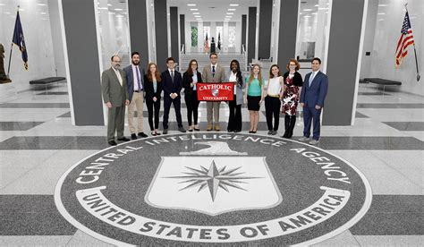 Students Visit Central Intelligence Agency The Catholic University Of