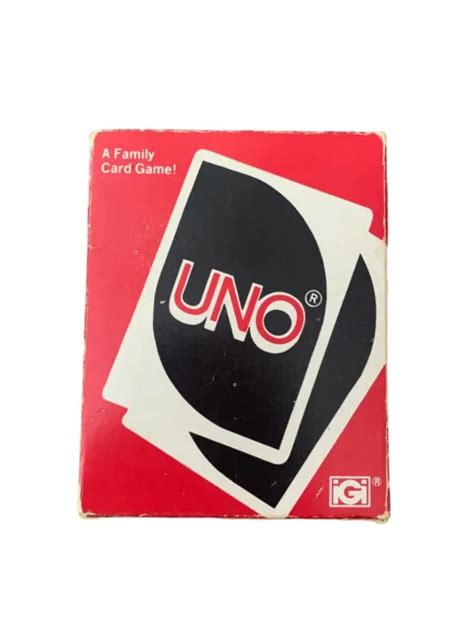 Vintage 1979 Original Uno Card Game Complete Deck W Box And