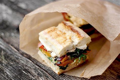 Let the sandwich stand for at. Pressed Roasted Vegetable Sandwich with Goat Cheese ...