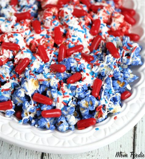 4th Of July Popcorn Red White And Blue Popcorn Recipe