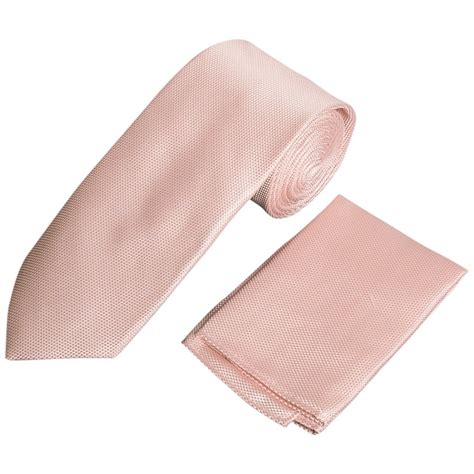 Pale Pink Classic Tie And Handkerchief Set Mens Tie Wedding Tie