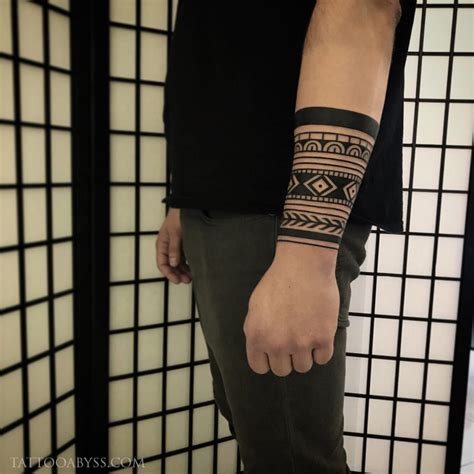 Geometric Forearm Tattoo Abyss Montreal