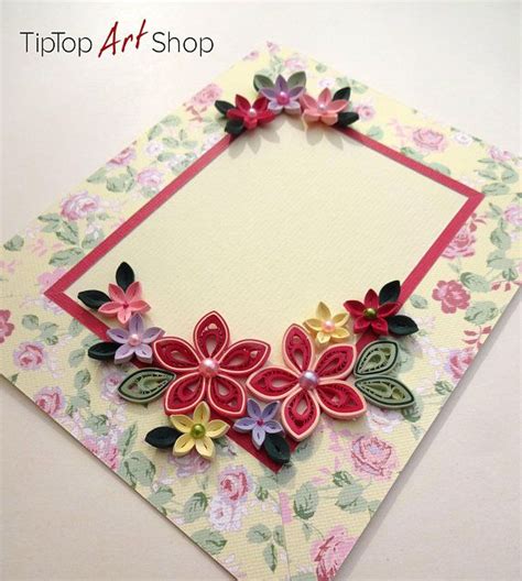 Quilling Greeting Card For Moms Birthday Or Mothers Day Quilling