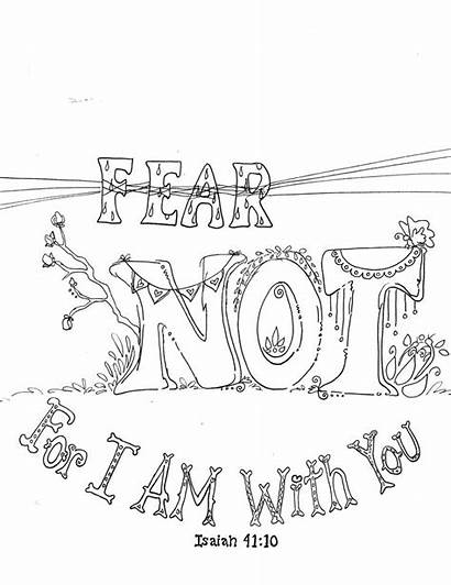 Coloring Bible Pages Fear God Scripture Printable