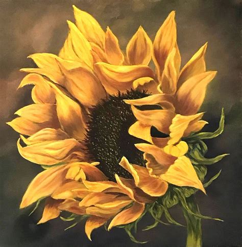 Acrylic Painting Flowersunflower Acrylic Paintingflower Painting