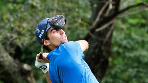 Joaquin Niemann Of Chile Plays A Stroke From The No 2 Tee During The First Round Of The Masters