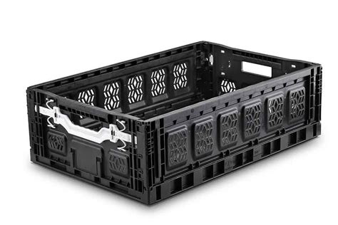 45 Ltr Extra Strong Folding Plastic Storage Crate Solent Plastics