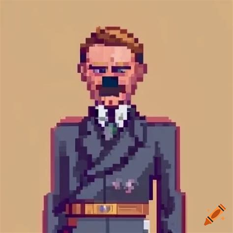 Pixel Art Of Adolf Hitler In Stardew Valley Style