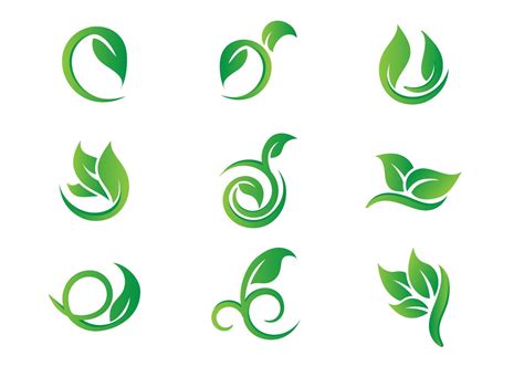 Leaf Hojas Logo Vectors Environmental Logo Design Tree Logo Design