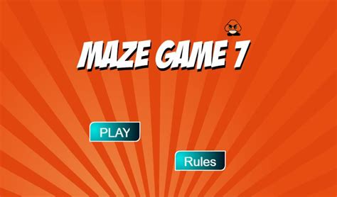 The Title Screen For Maze Game 7