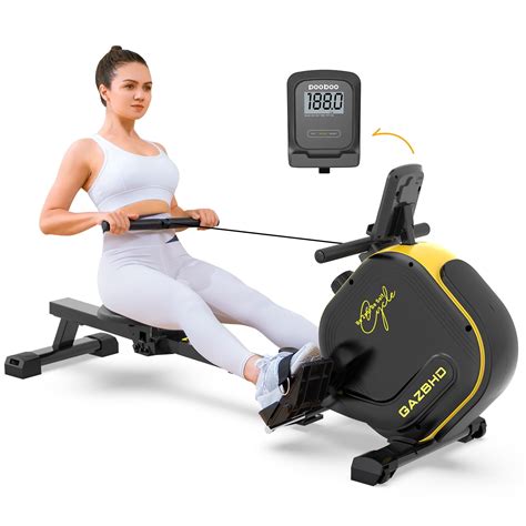 Pooboo Magnetic Rowing Machines Rower Foldable 16 Level Resistance