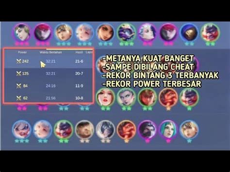 META CHEATER BINTANG 3 REKOR POWER TERBESAR DI UPDATE INI PAKE AJA