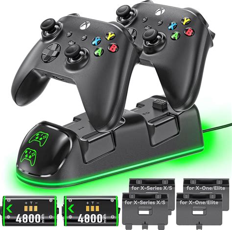 Oivo Xbox Controller Ladestation Mit 2x 4800mwh Wiederaufladbaren Akku