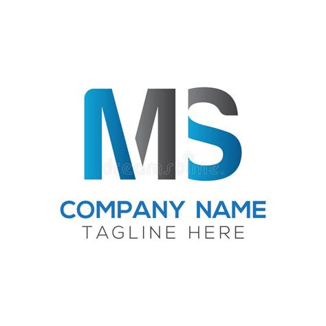 Ms Letter Logo Design Stock Illustrations 1519 Ms Letter Logo Design