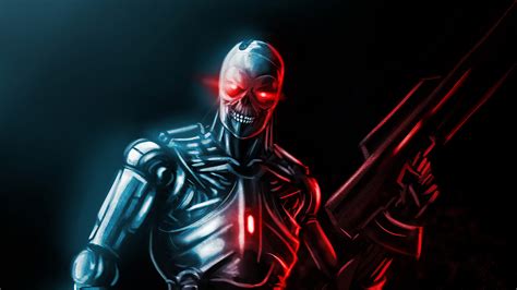 Assassin Machine From Terminator Series 4k Wallpaperhd Artist