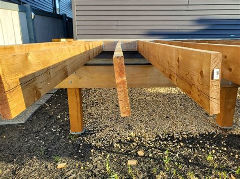 Unfinished Deck Joists Warped Over Winter : Decks