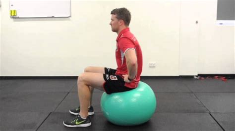 Pelvic Tilt Swiss Ball Youtube