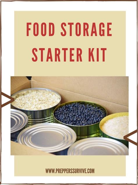 Food Storage Starter Kit Survival Prepper