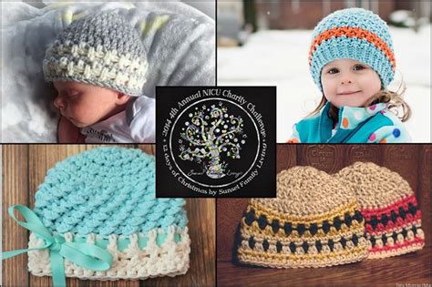 Learn how to make an easy crochet baby hat. Patterns in the 2014 NICU Challenge - 12 preemie hats, 12 ...