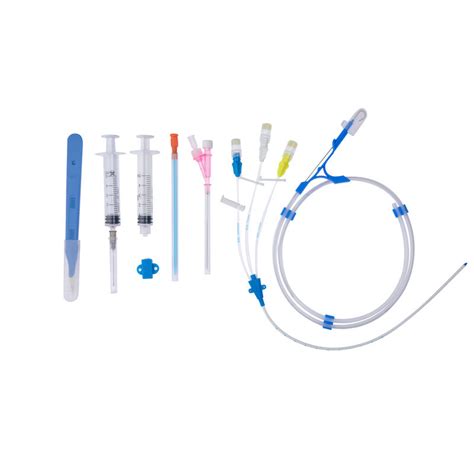 Cvc Central Venous Catheter Set Triple Lumen Cvc Kits Disposable