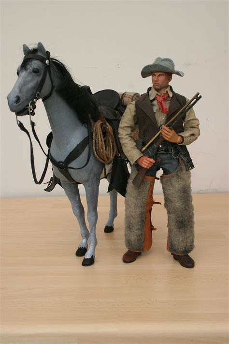 16th Custom Western Horse And Cowboy With Hot Toys Clothing And Soldier