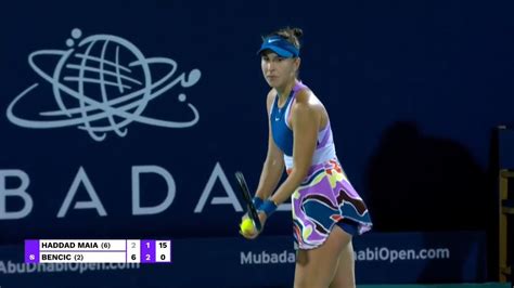 Beatriz Haddad Maia Vs Belinda Bencic Highlights WTA ABU DHABI OPEN