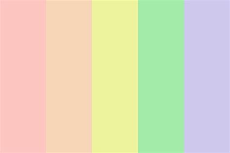 Pastel color palettes can be created using analogous, complementary, monochromatic color harmonies. Pastel Rainbow If It Were Real Color Palette in 2020 ...