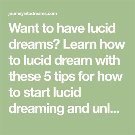 Want To Have Lucid Dreams Learn How To Lucid Dream With These 5 Tips