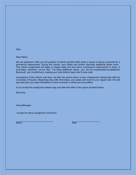 40 Professional Job Offer Acceptance Letter And Email Templates Templatelab